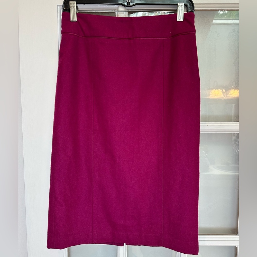 MONSOON Wool & Silk Women’s Straight Pencil Skirt Pink Knee Length Size 4 Small